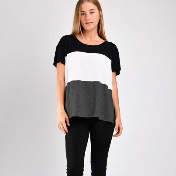 Ten Tomorrow Austin Colorblock Tee (A6) - Picture 1 of 8